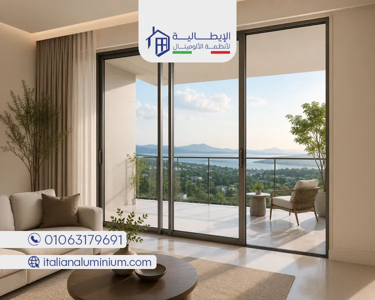 ابواب بلكونات الوميتال جرار