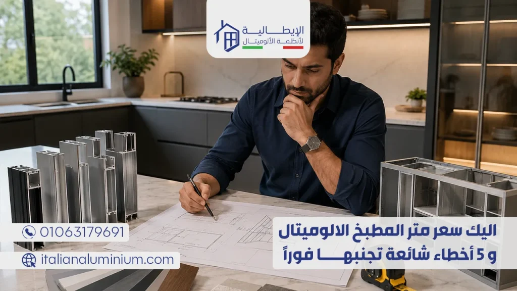 اليك سعر متر المطبخ الالوميتال و 5 أخطاء شائعة تجنبها فوراً
