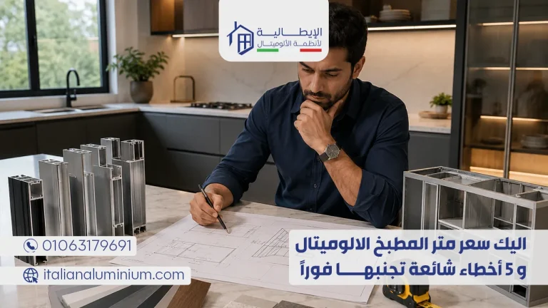 اليك سعر متر المطبخ الالوميتال و 5 أخطاء شائعة تجنبها فوراً