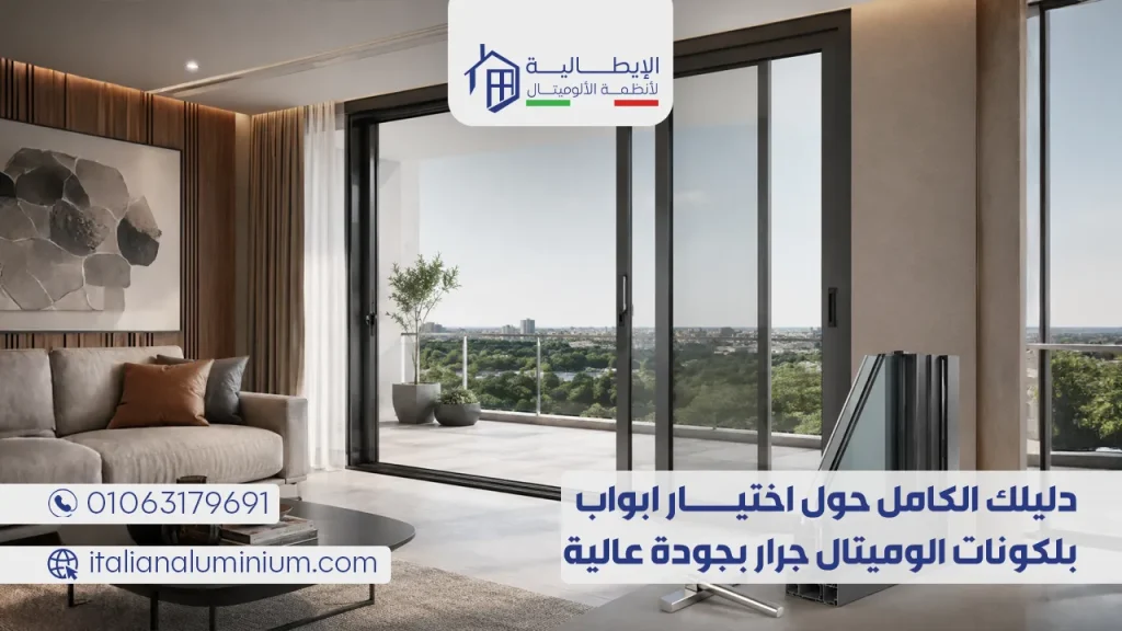 دليلك الكامل حول اختيار ابواب بلكونات الوميتال جرار بجودة عالية