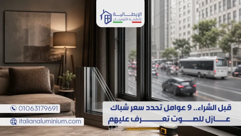 قبل الشراء.. 9 عوامل تحدد سعر شباك عازل للصوت تعرف عليهم