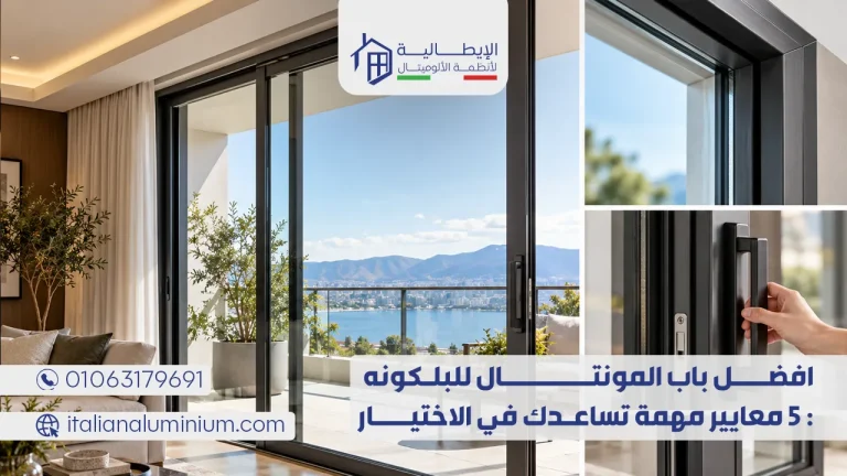 افضل باب المونتال للبلكونه 5 معايير مهمة تساعدك في الاختيار