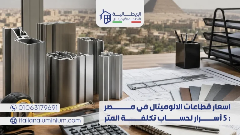 اسعار قطاعات الالوميتال في مصر: 5 أسرار لحساب تكلفة المتر